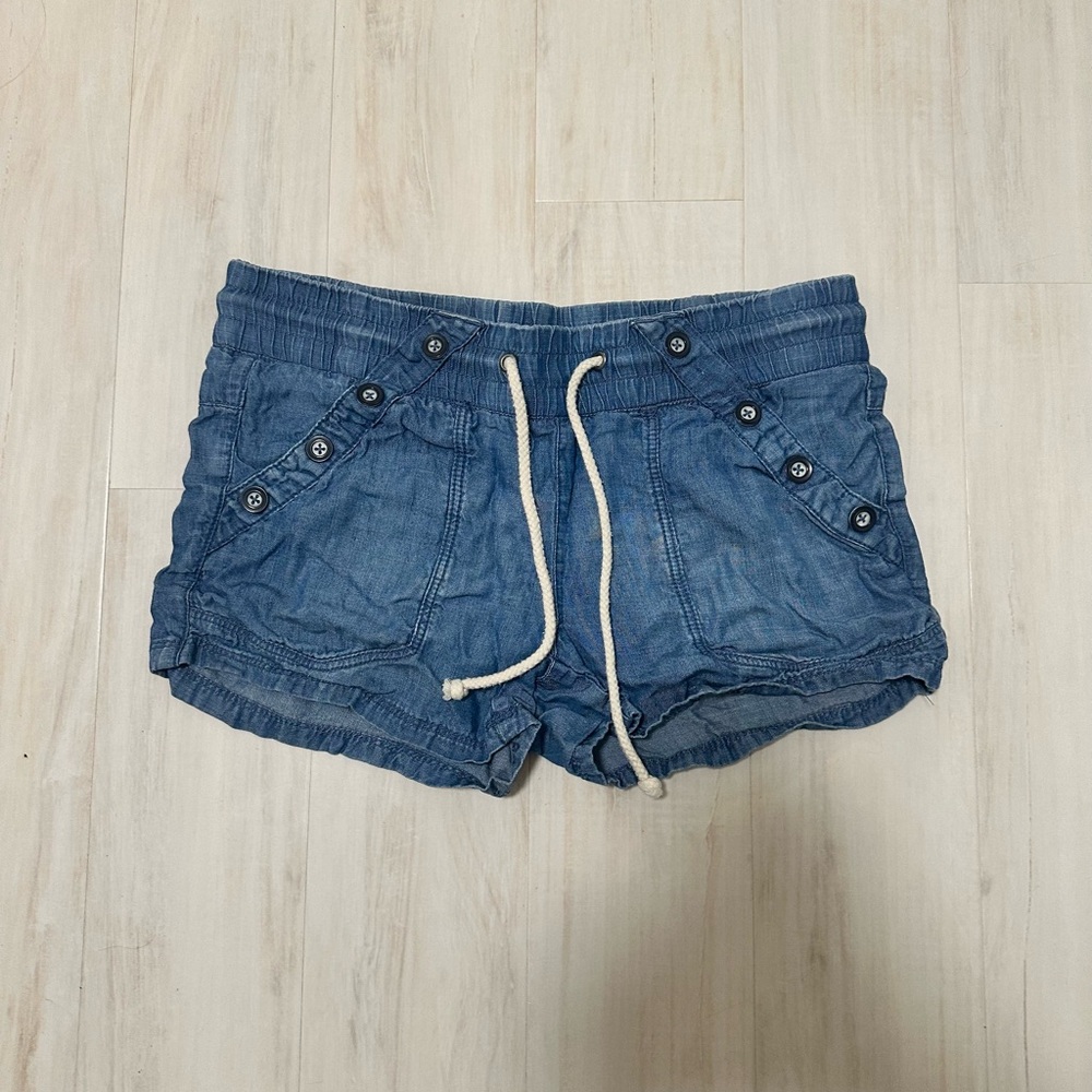 Jolt Women's Blue Jean Shorts with Drawstring
